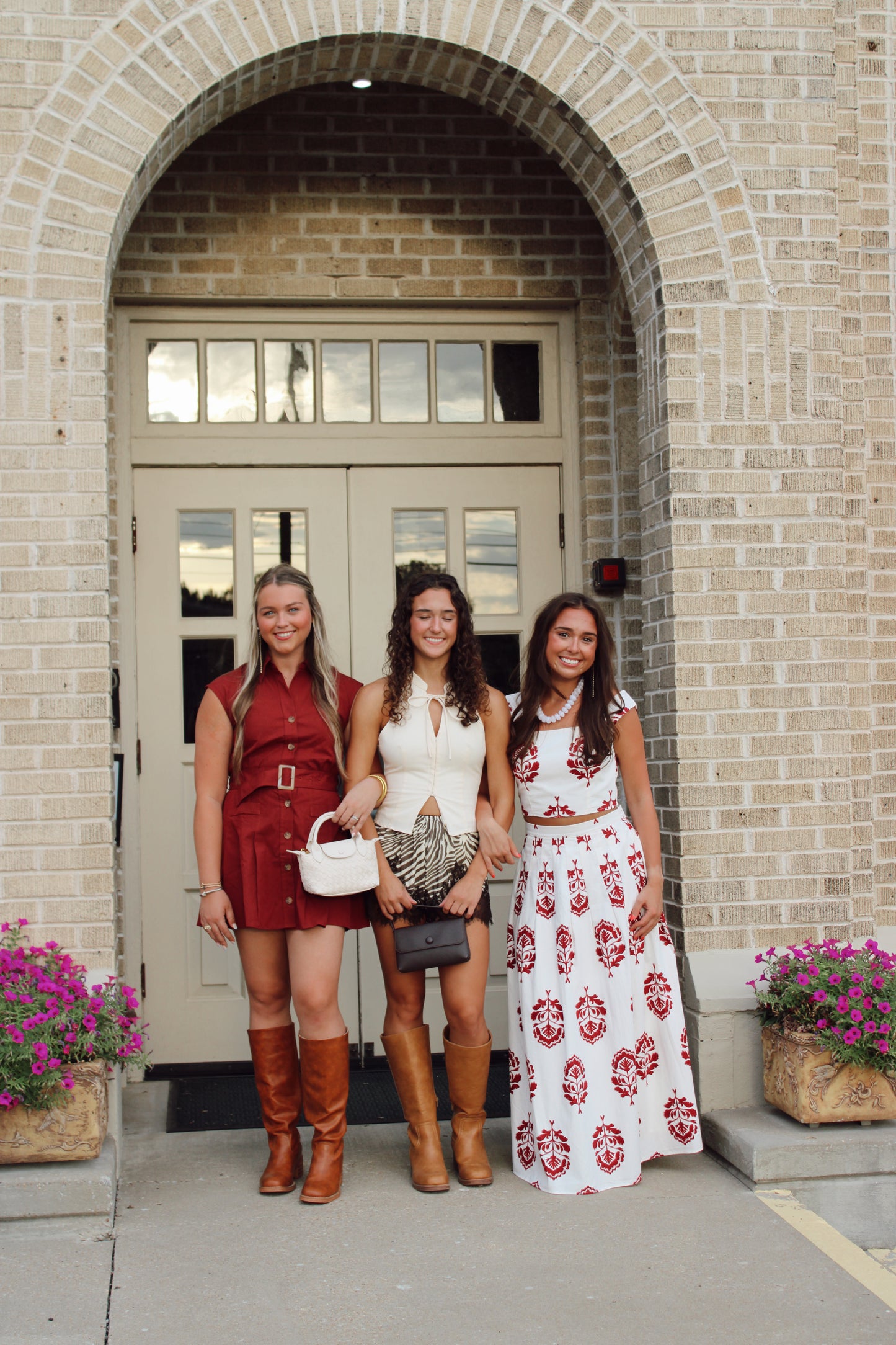 Mia Belted Mini Dress in Burgundy