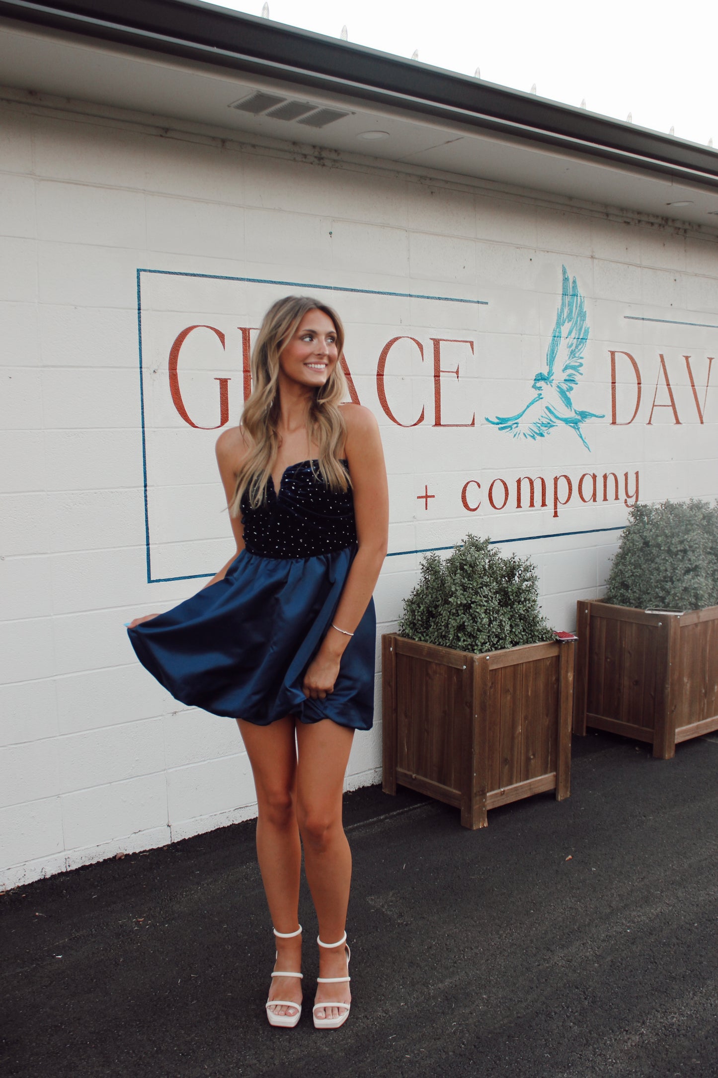 Neely Navy Mini Dress