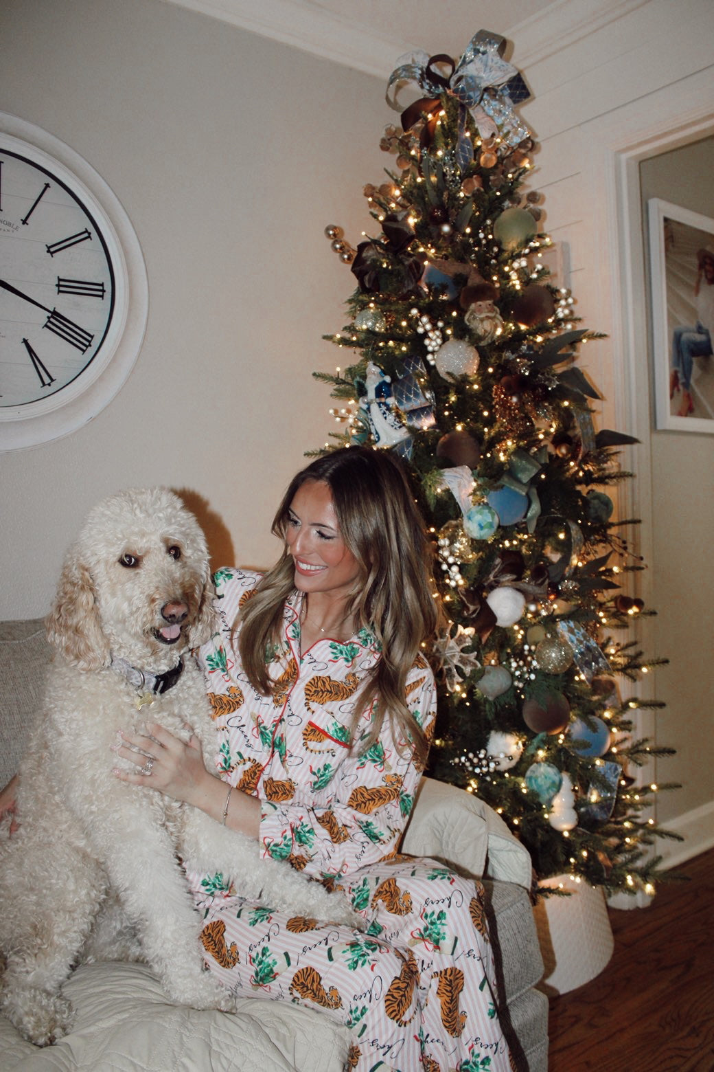 Tigers and Champagne Long Sleeve PJs