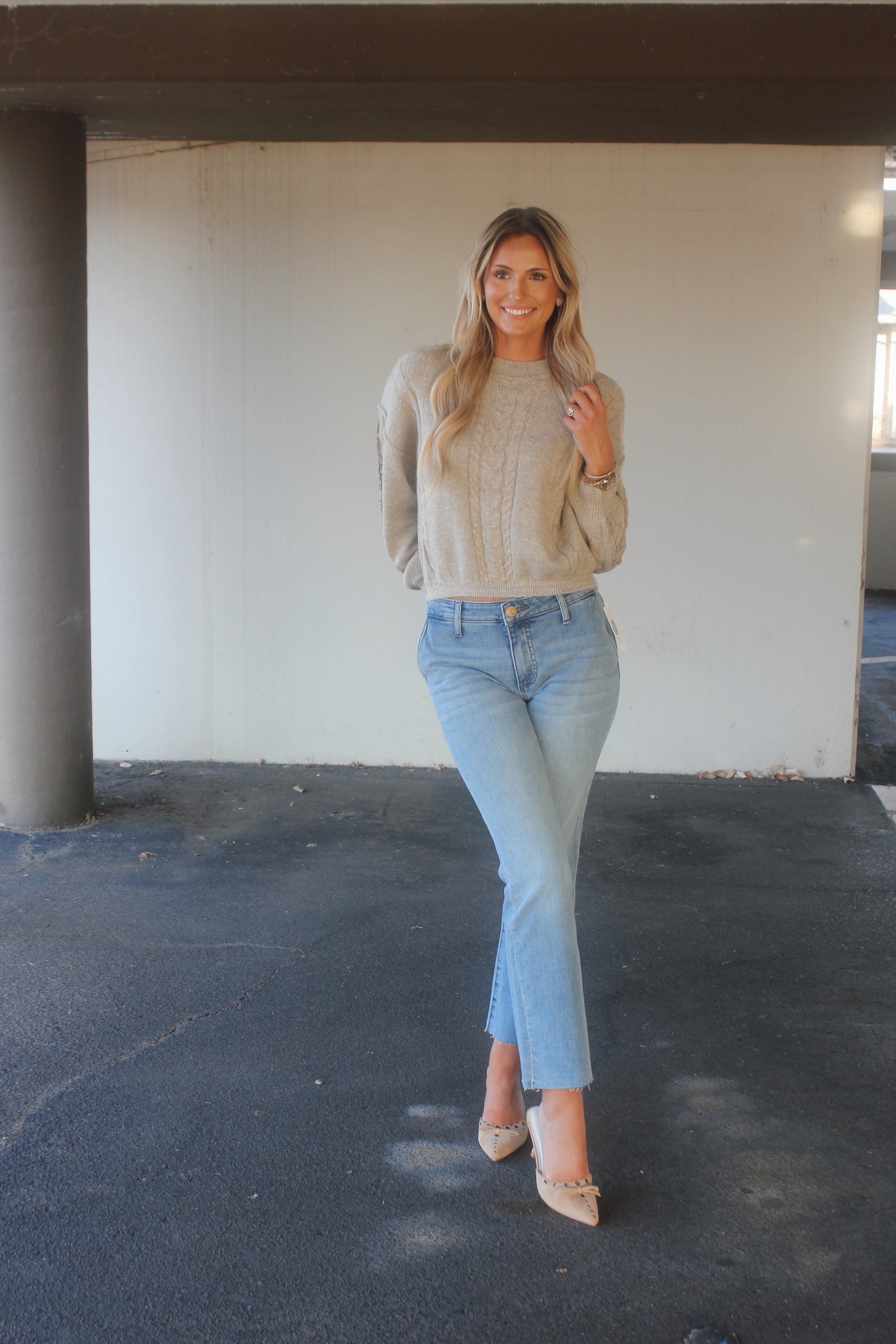 Evie Cable Knit Sweater