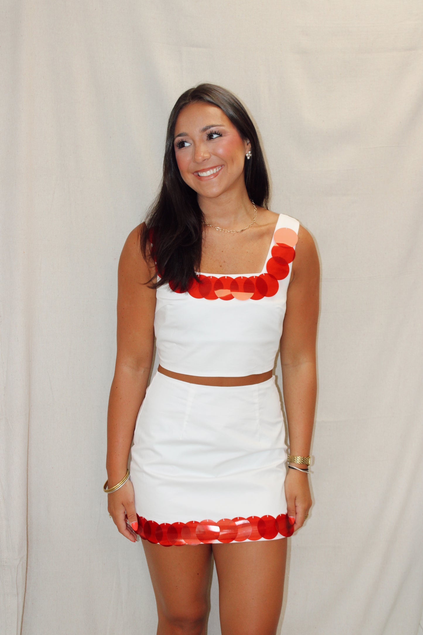 Bella Bold Sequin Trim Detail Matching Set