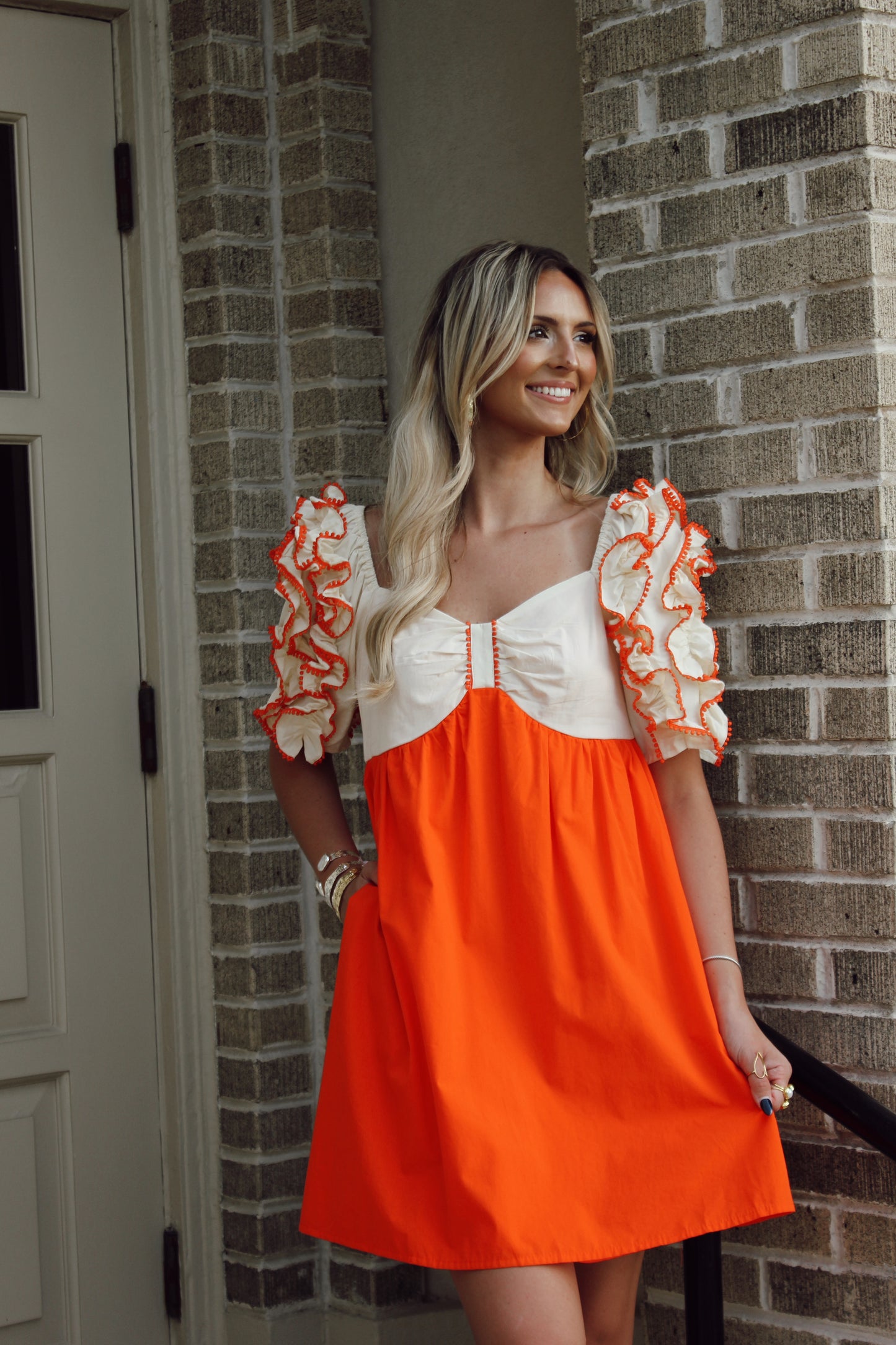 Annie Detailed Sleeve Mini Dress