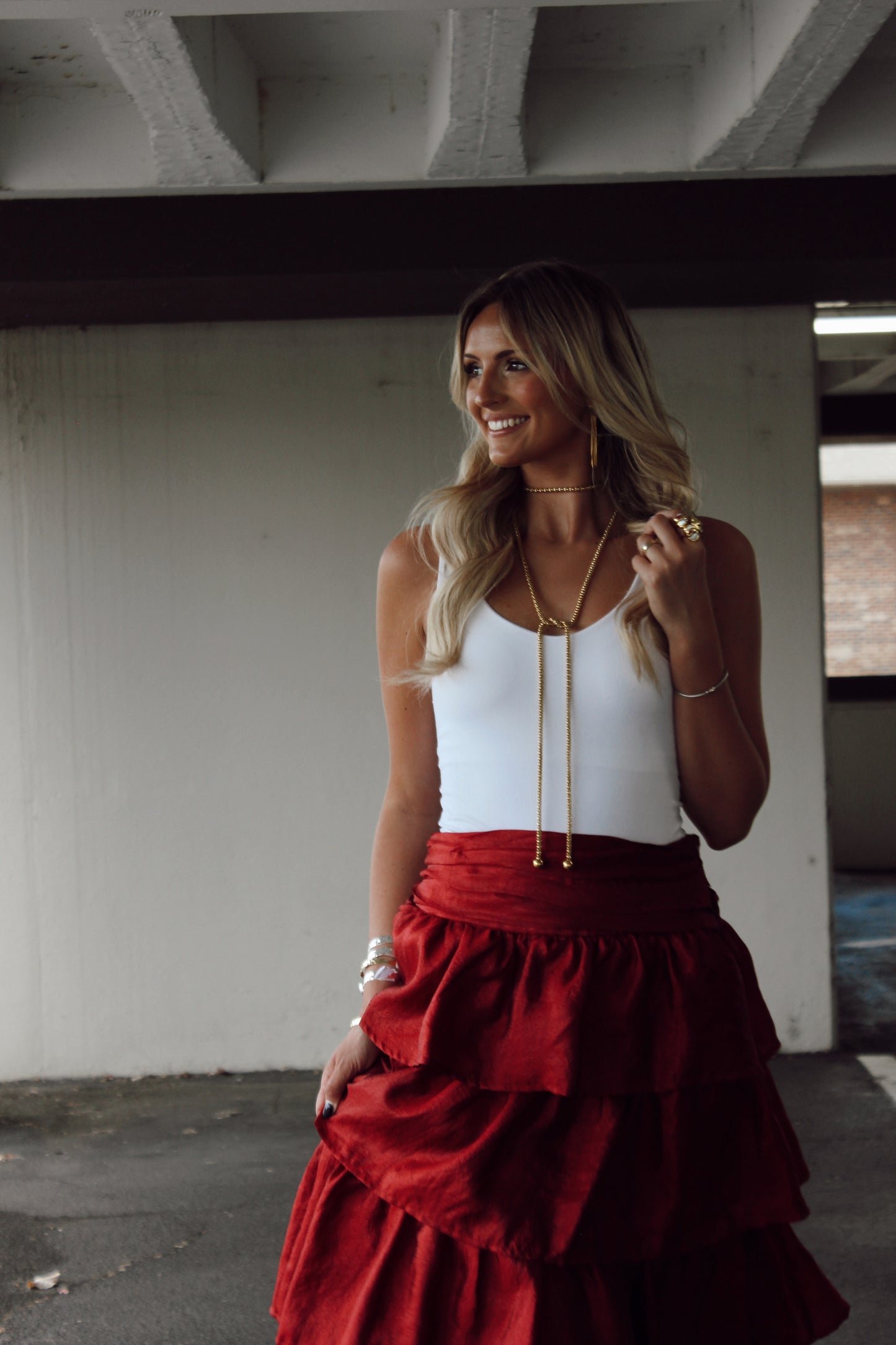 Allie Tiered Maxi Skirt