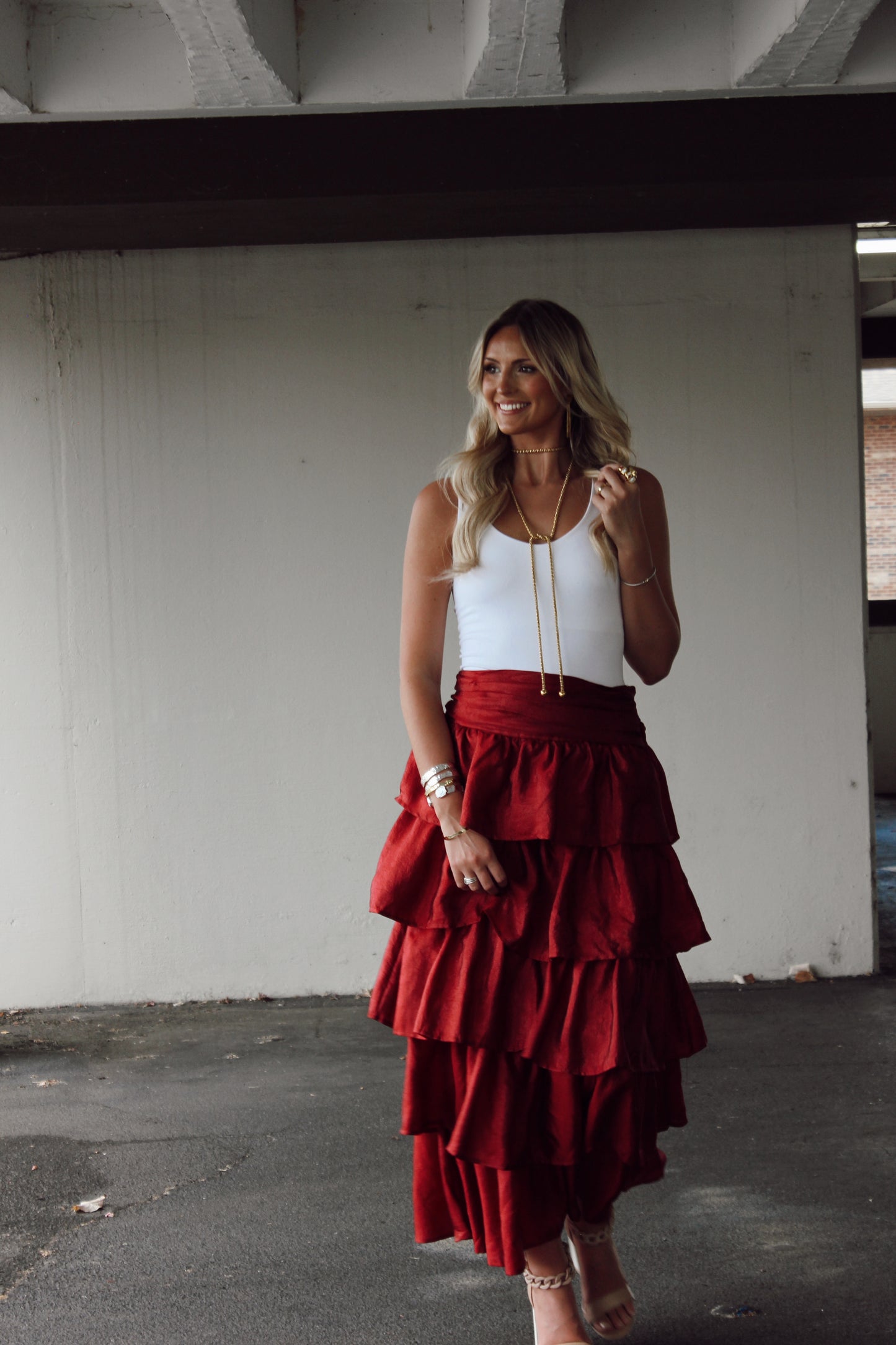 Allie Tiered Maxi Skirt