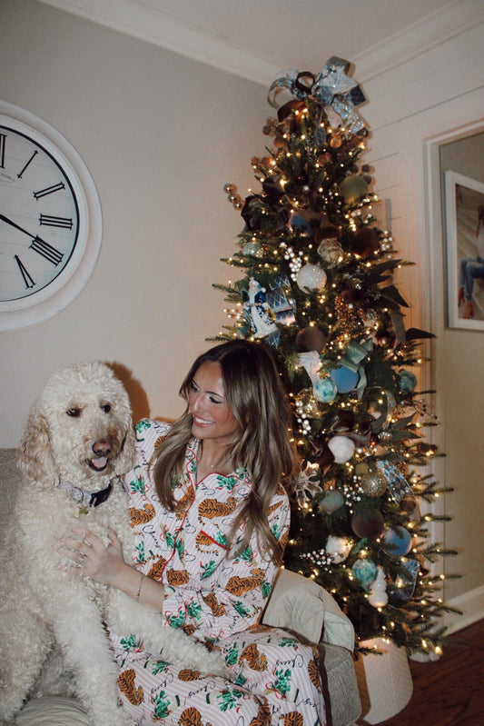 Tigers and Champagne Long Sleeve PJs