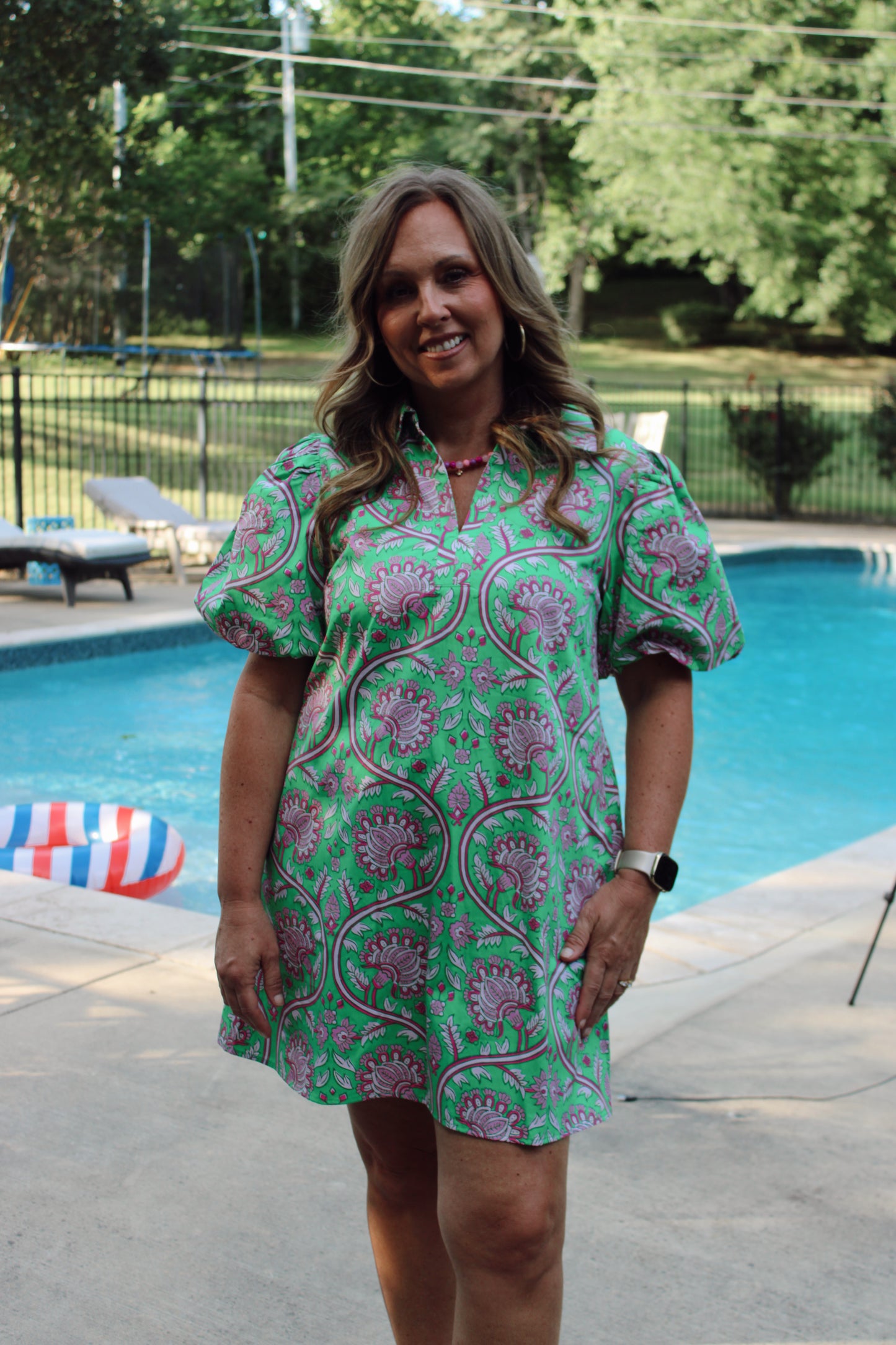 Peyton Paisley Print Mini Dress