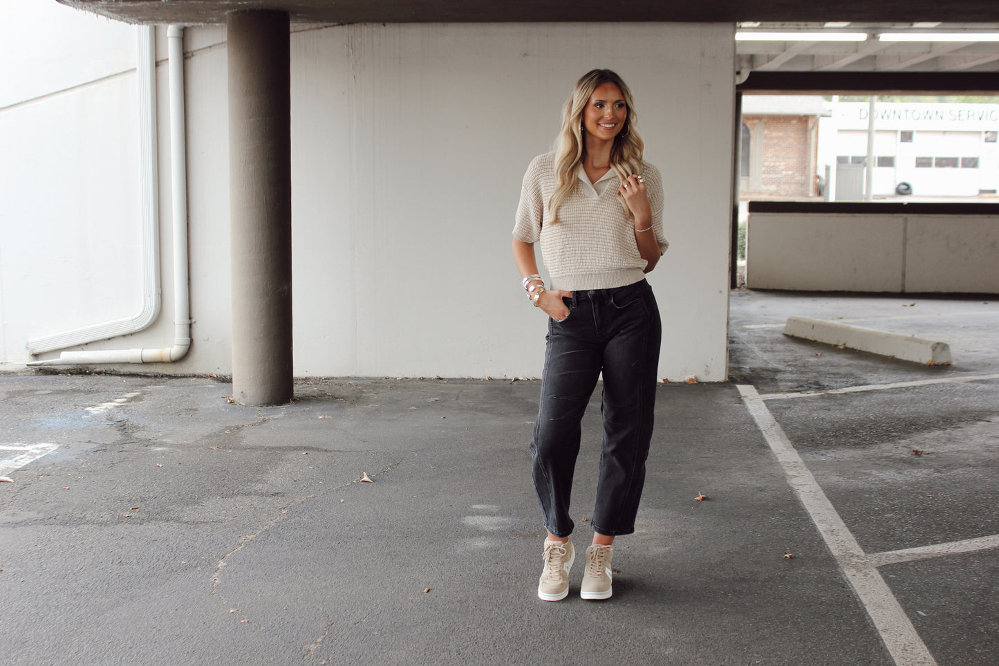 Black Barrel Jeans