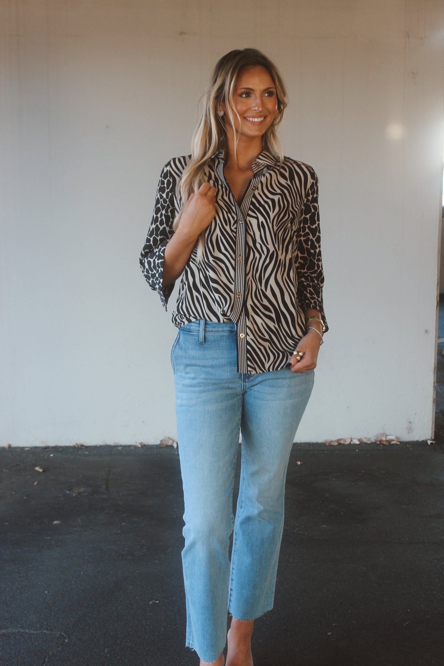 Mary Animal Print Blouse