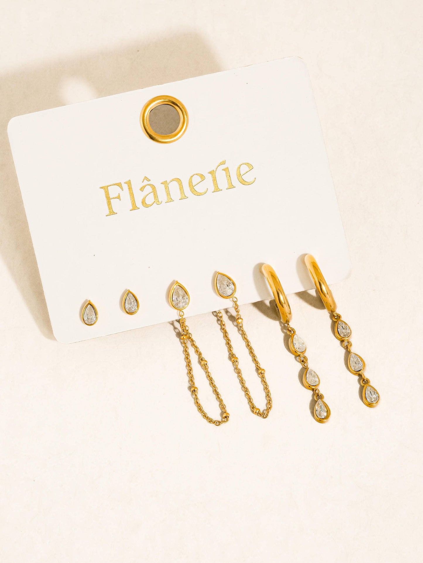 Finley Chain Drop Earring Sets