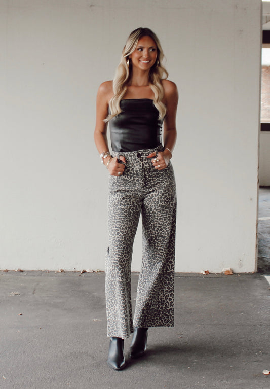 Miou Muse Leopard Jean