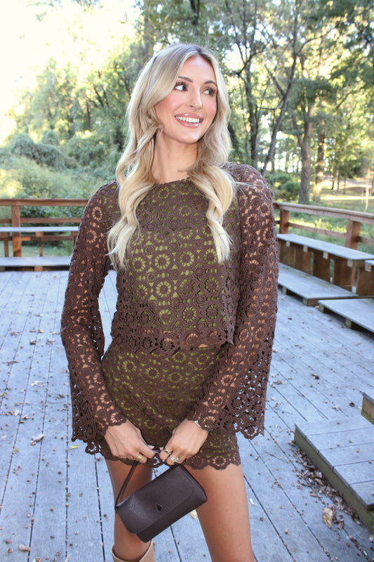 Jordon Chocolate Woven Set
