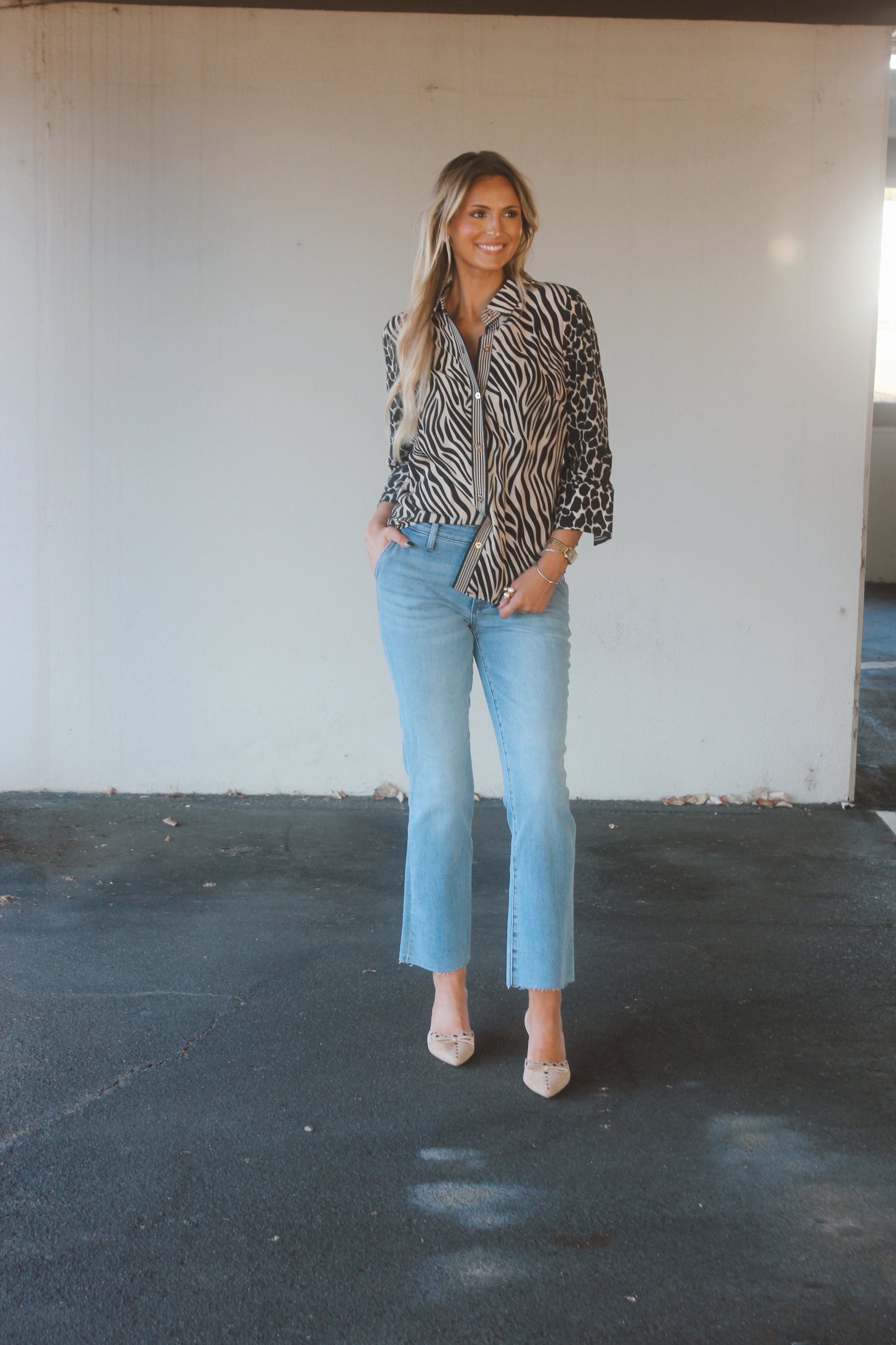 Mary Animal Print Blouse
