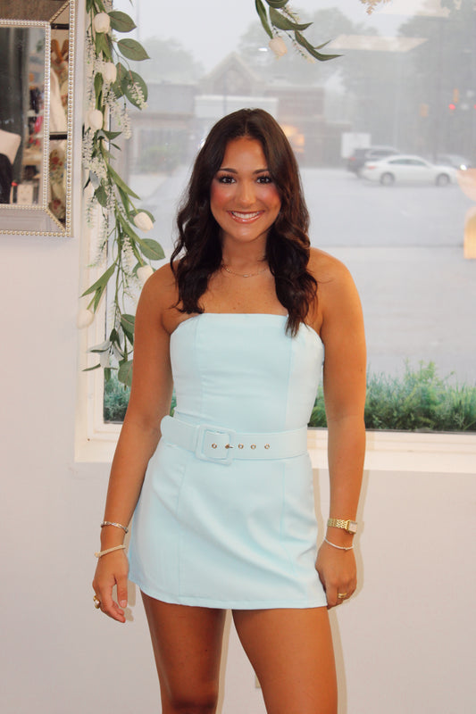 Macie Belted Mini Dress