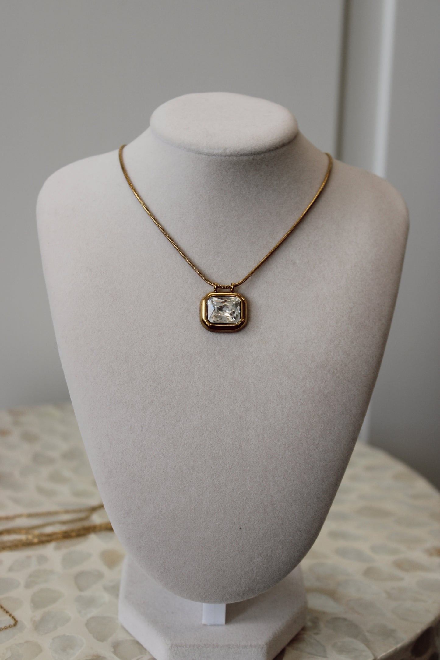 Golden Halo Necklace Water Resistant