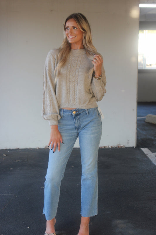 Evie Cable Knit Sweater