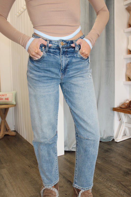 KUT Ashley High Rise Slouchy Barrel
