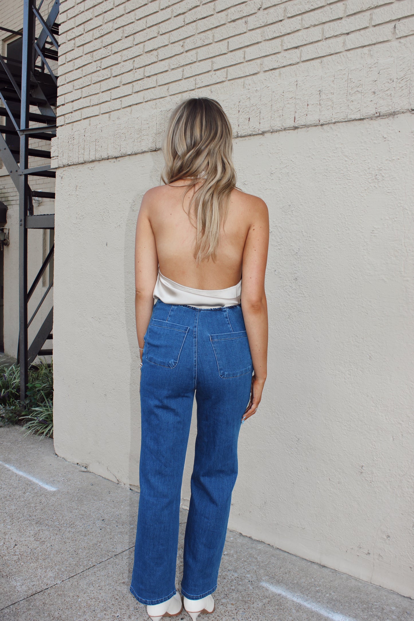 Victoria High Neck Halter Top