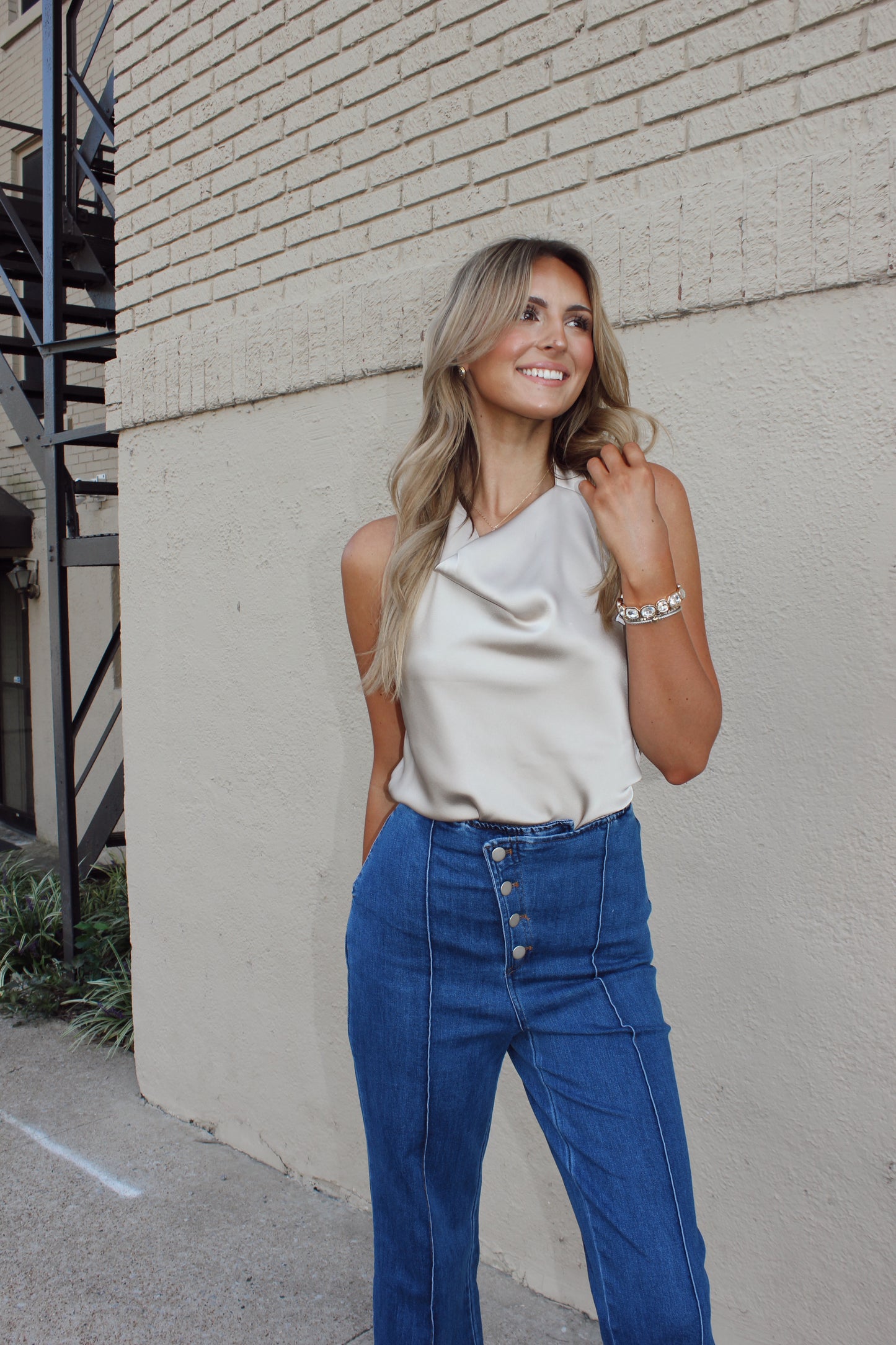 Victoria High Neck Halter Top