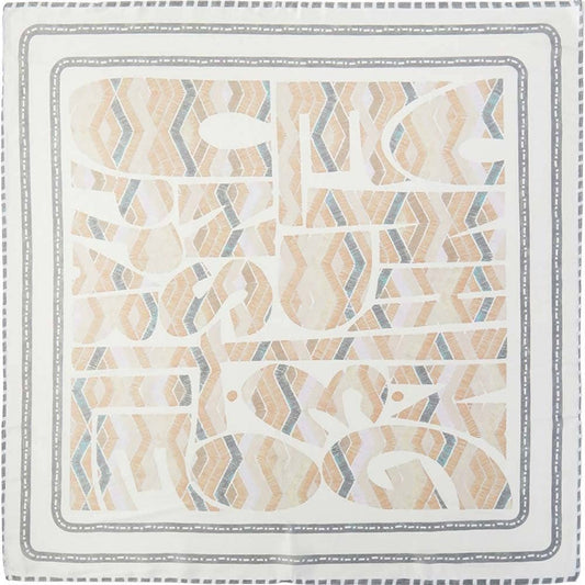 Abstract Tribal Print Square Bandana Scarf