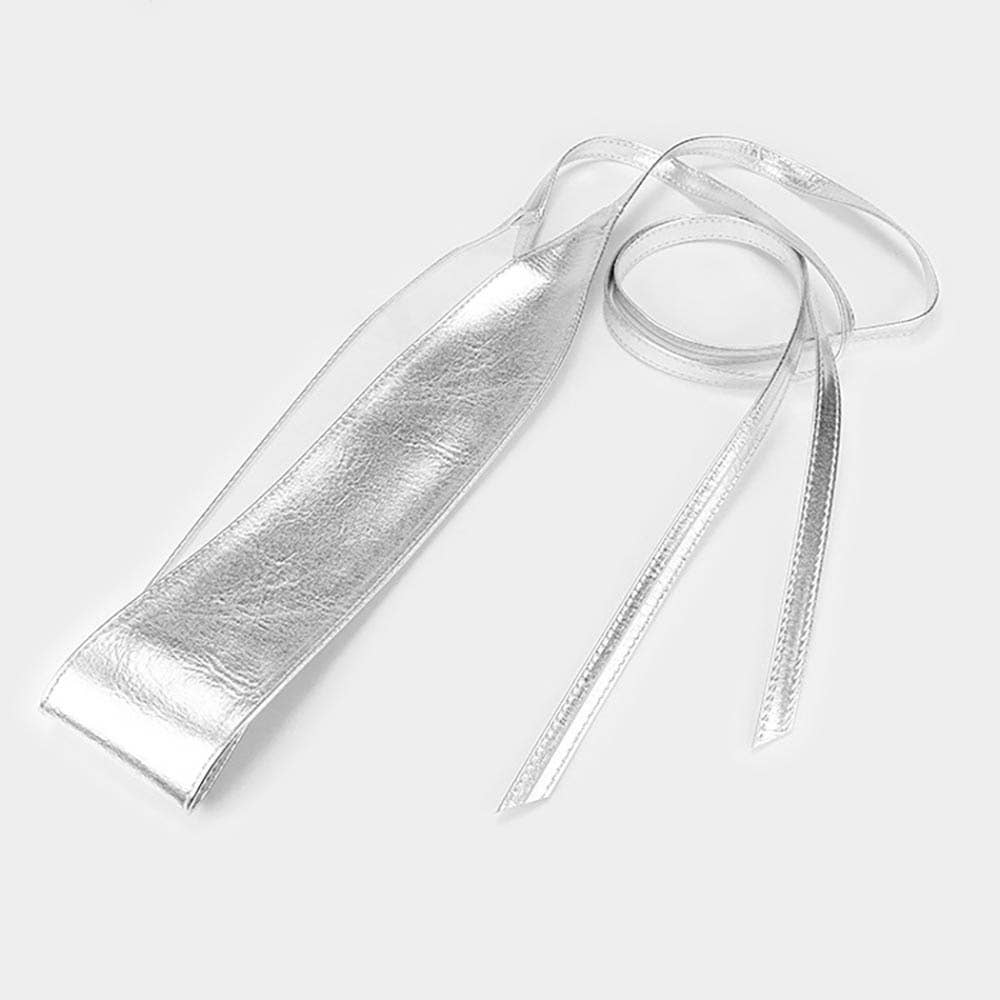 Faux Leather Wrap Belt