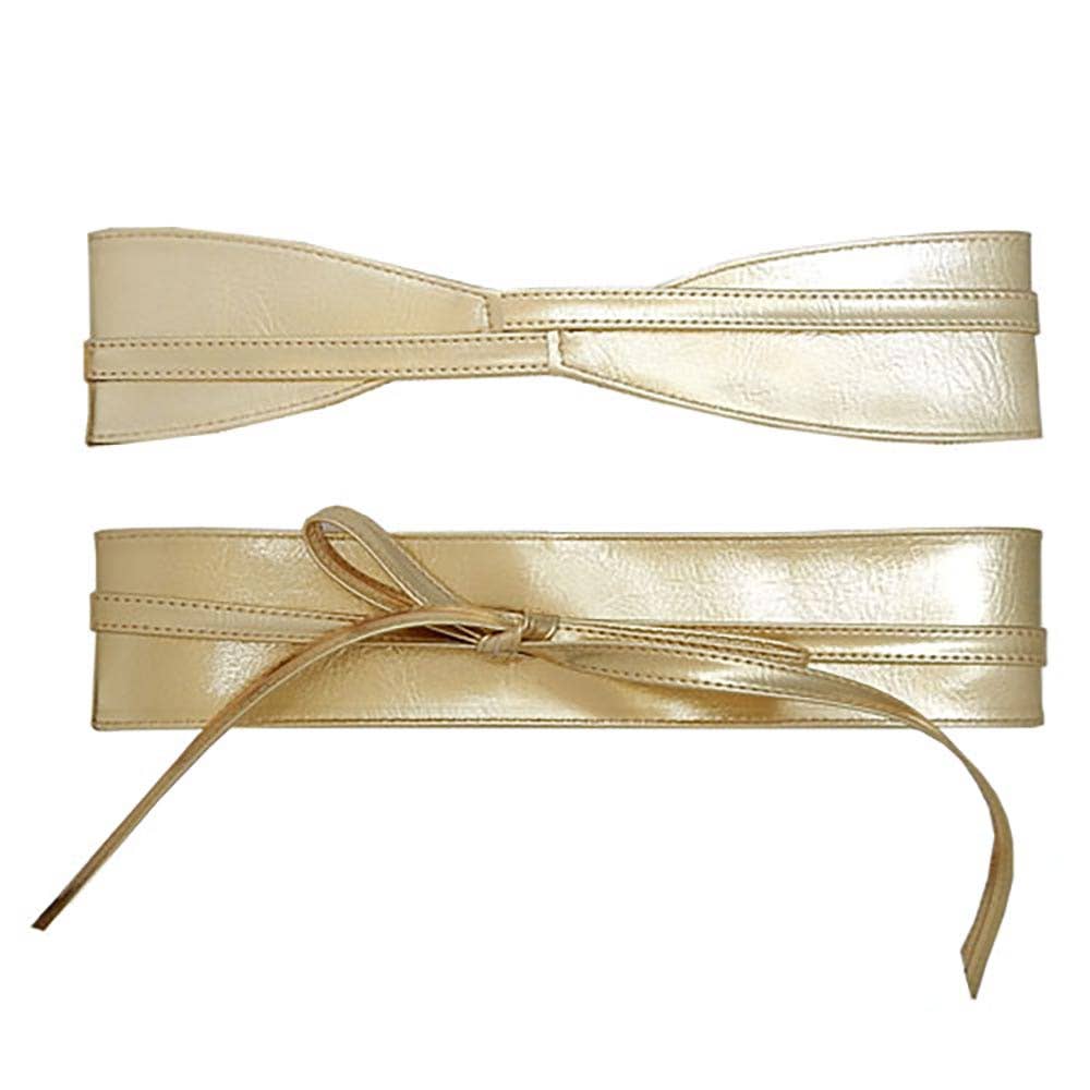Faux Leather Wrap Belt
