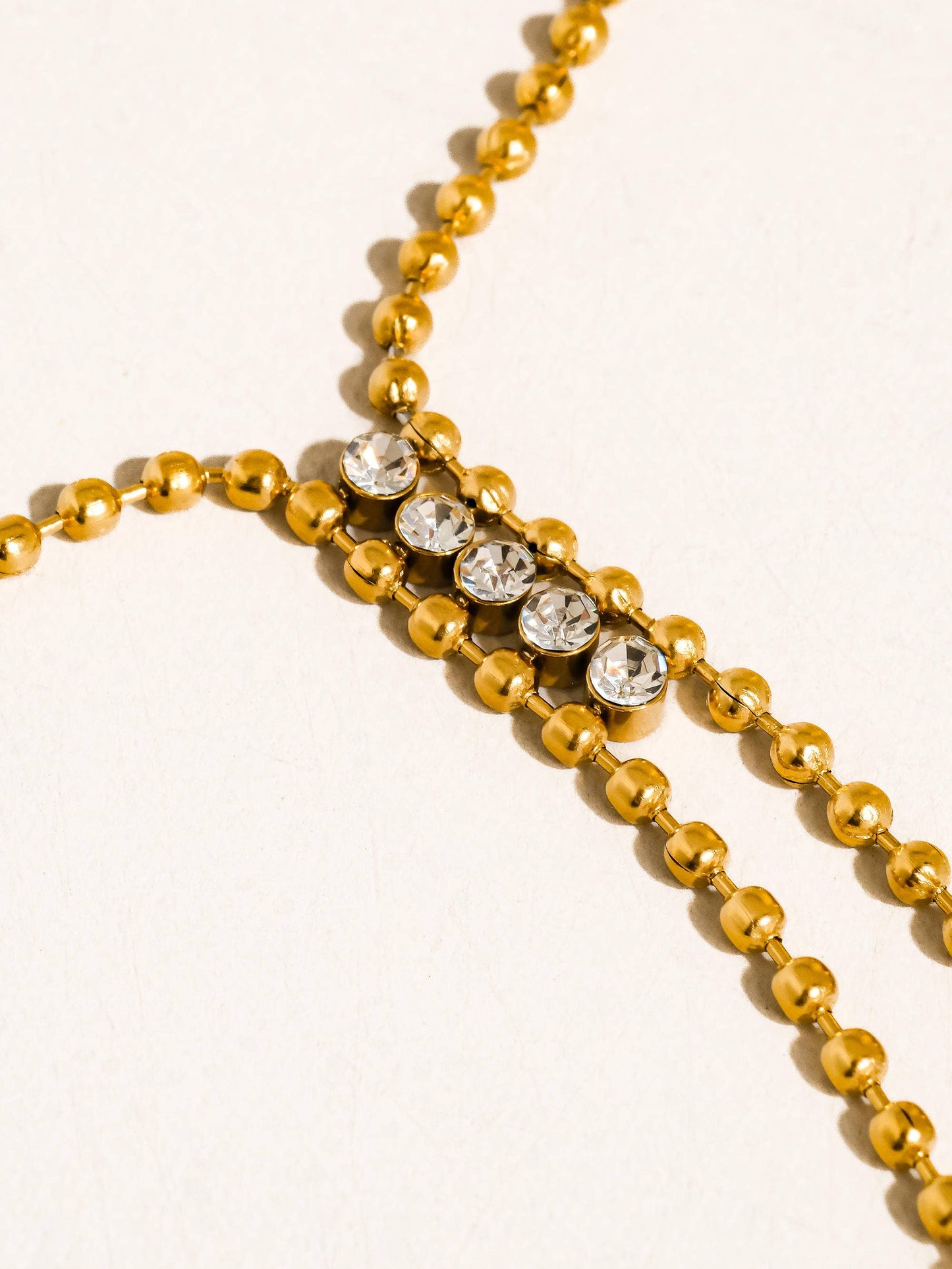 Lariat Beaded Gold Lariat Necklace