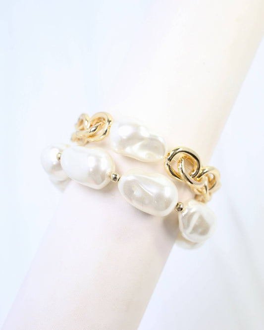 Rosey Pearl Bracelet Set