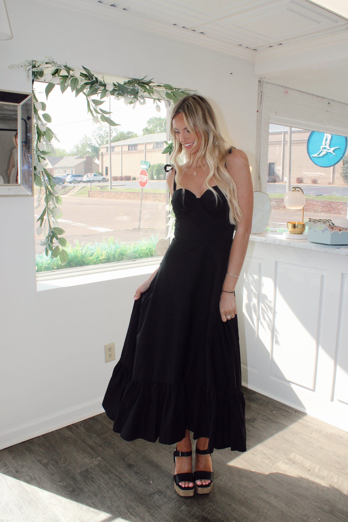 Lonnie Ruched Detail Maxi Dress