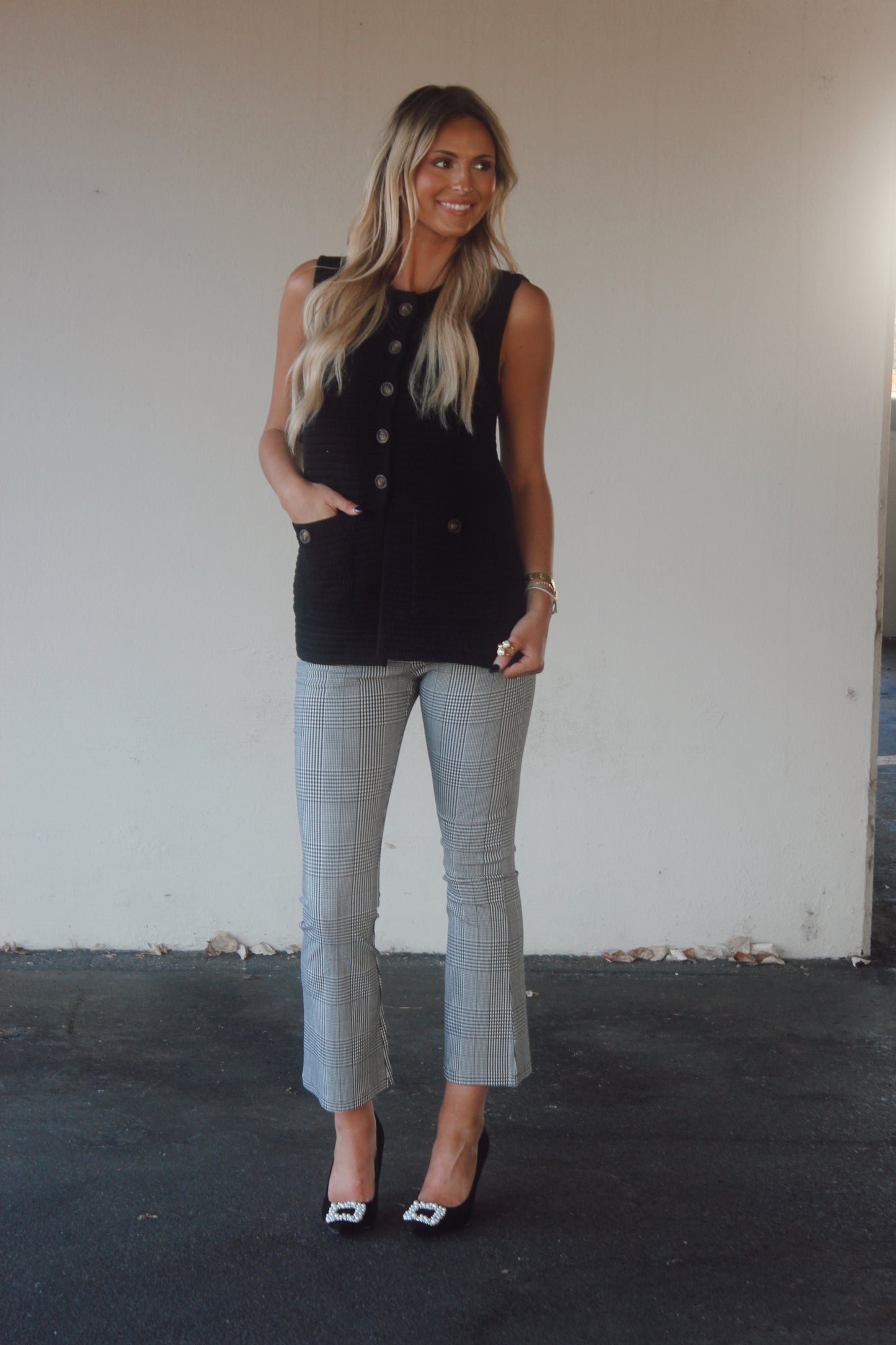Leslie Button Down Tank