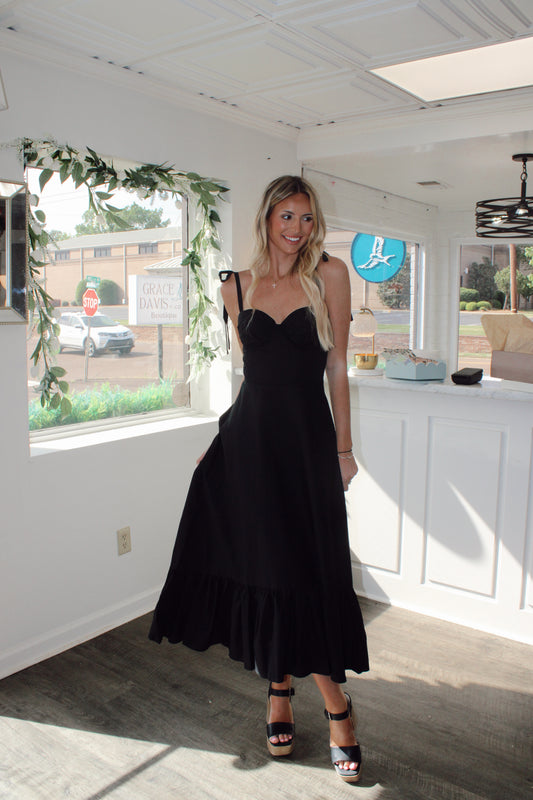 Lonnie Ruched Detail Maxi Dress