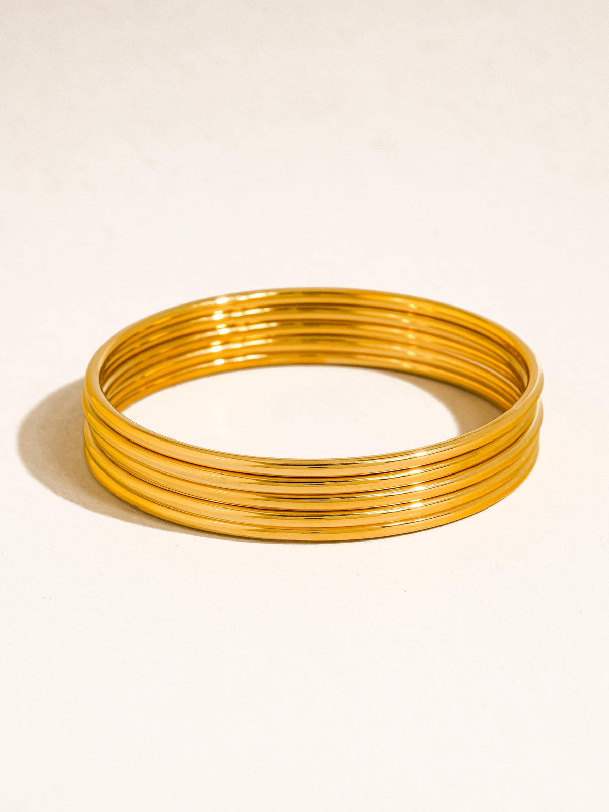 Olyss Classic Thin Bangle Set