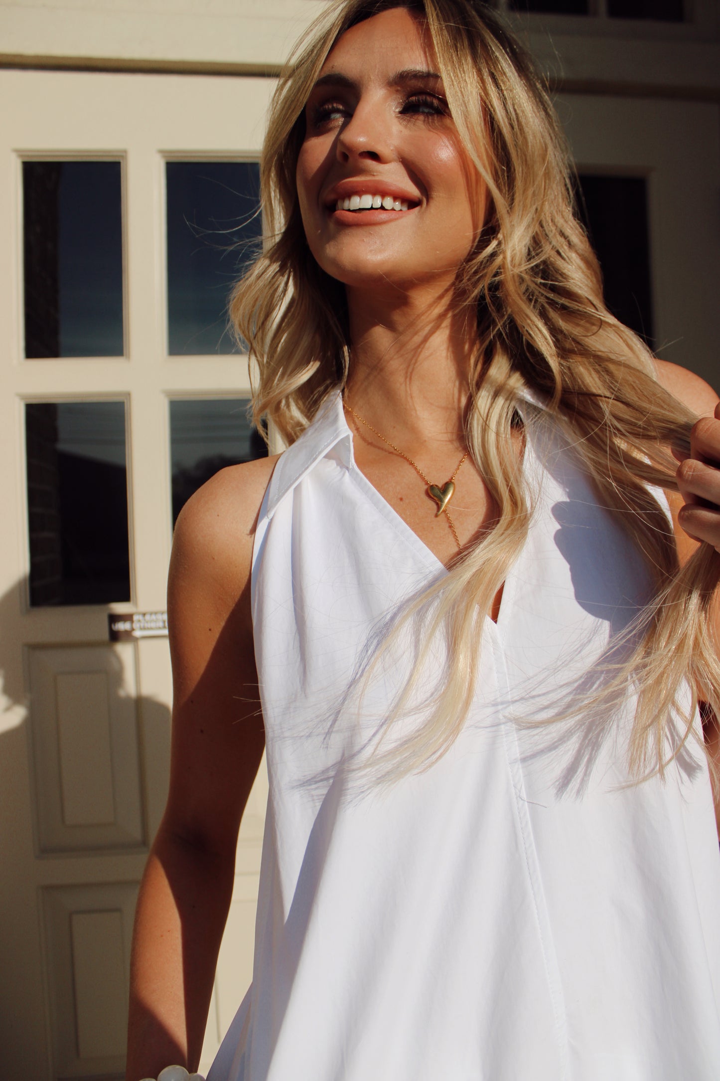 Clara Collared A-Line Maxi Dress