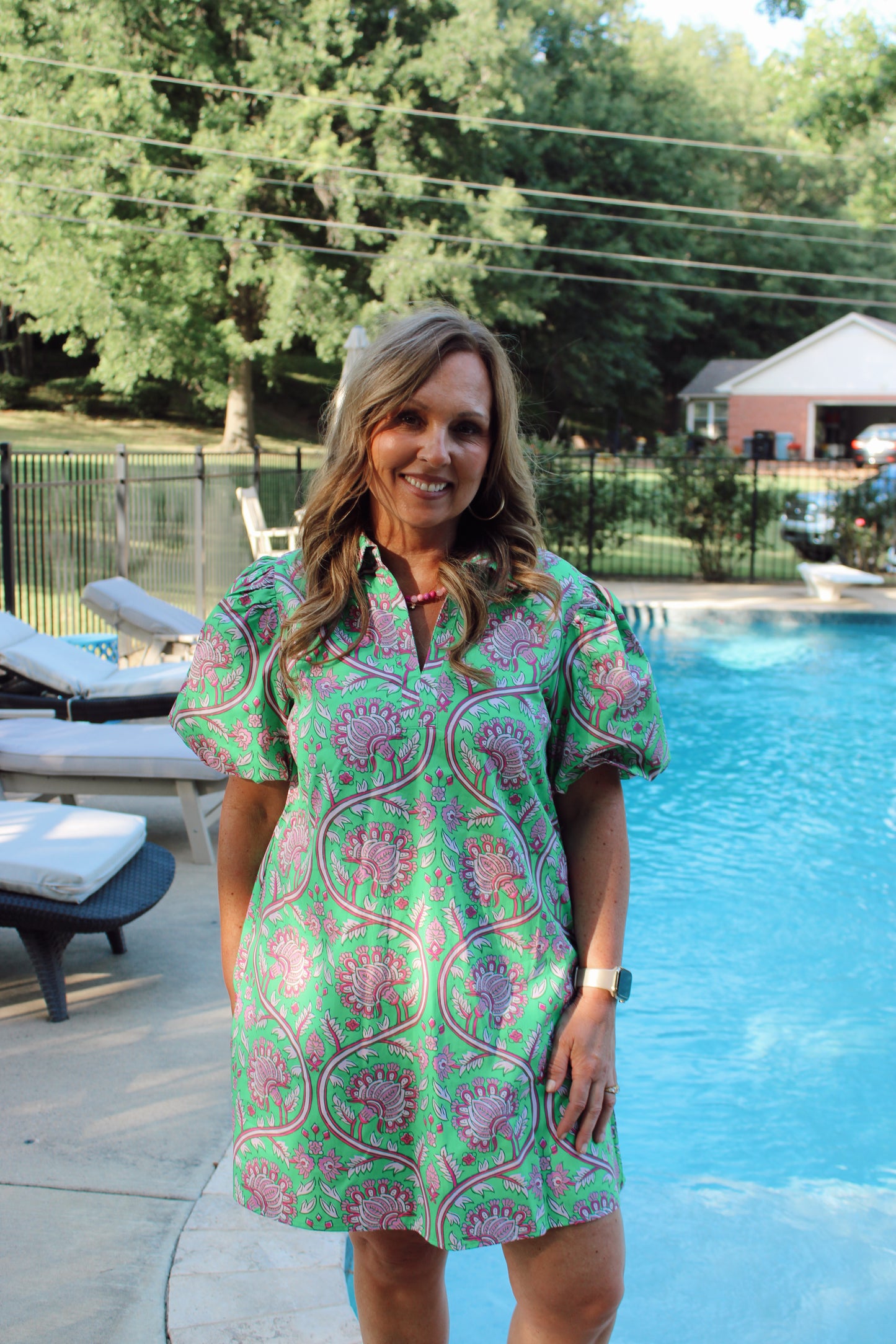 Peyton Paisley Print Mini Dress