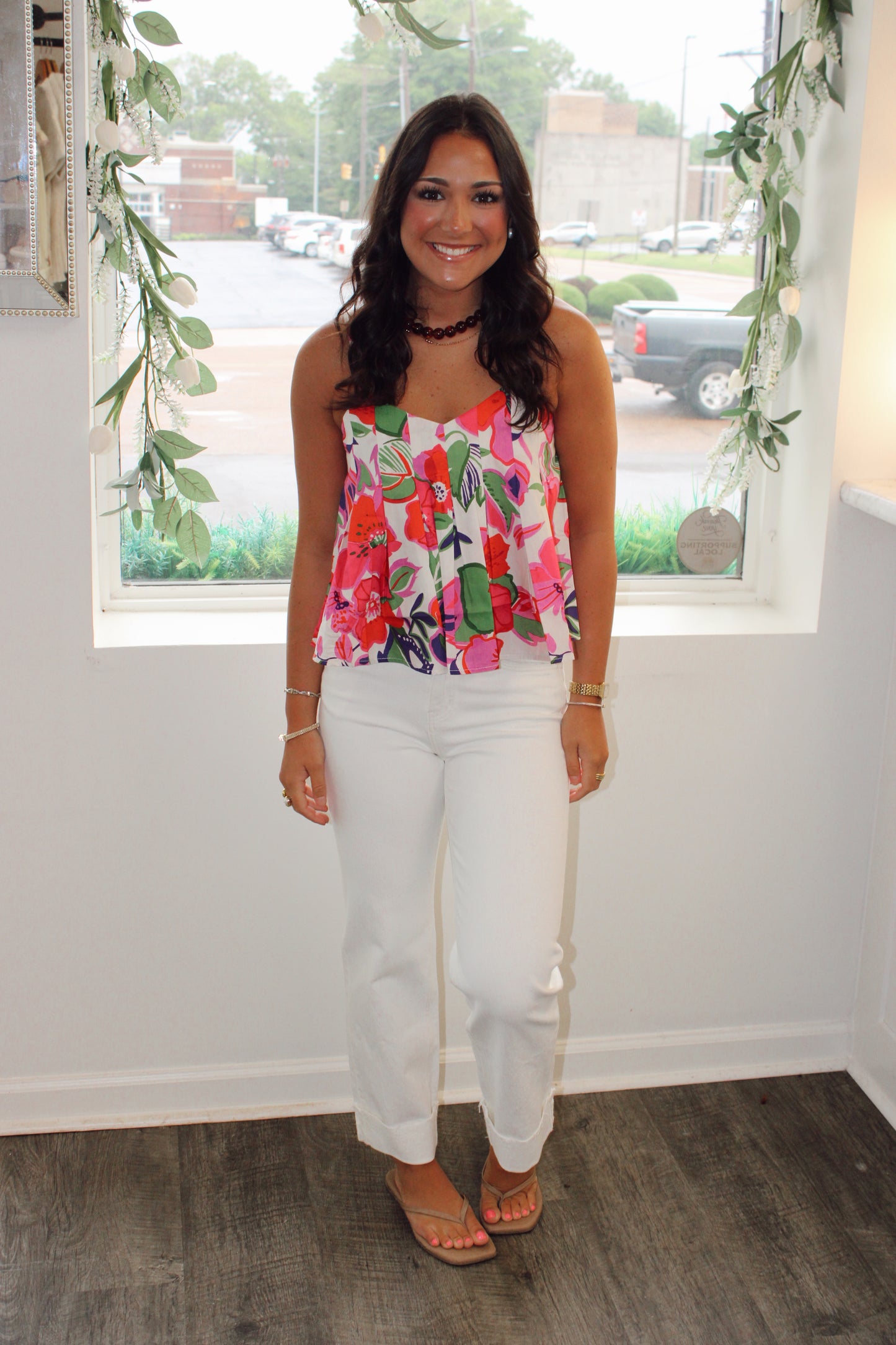 Bora Bora Printed Floral Tank