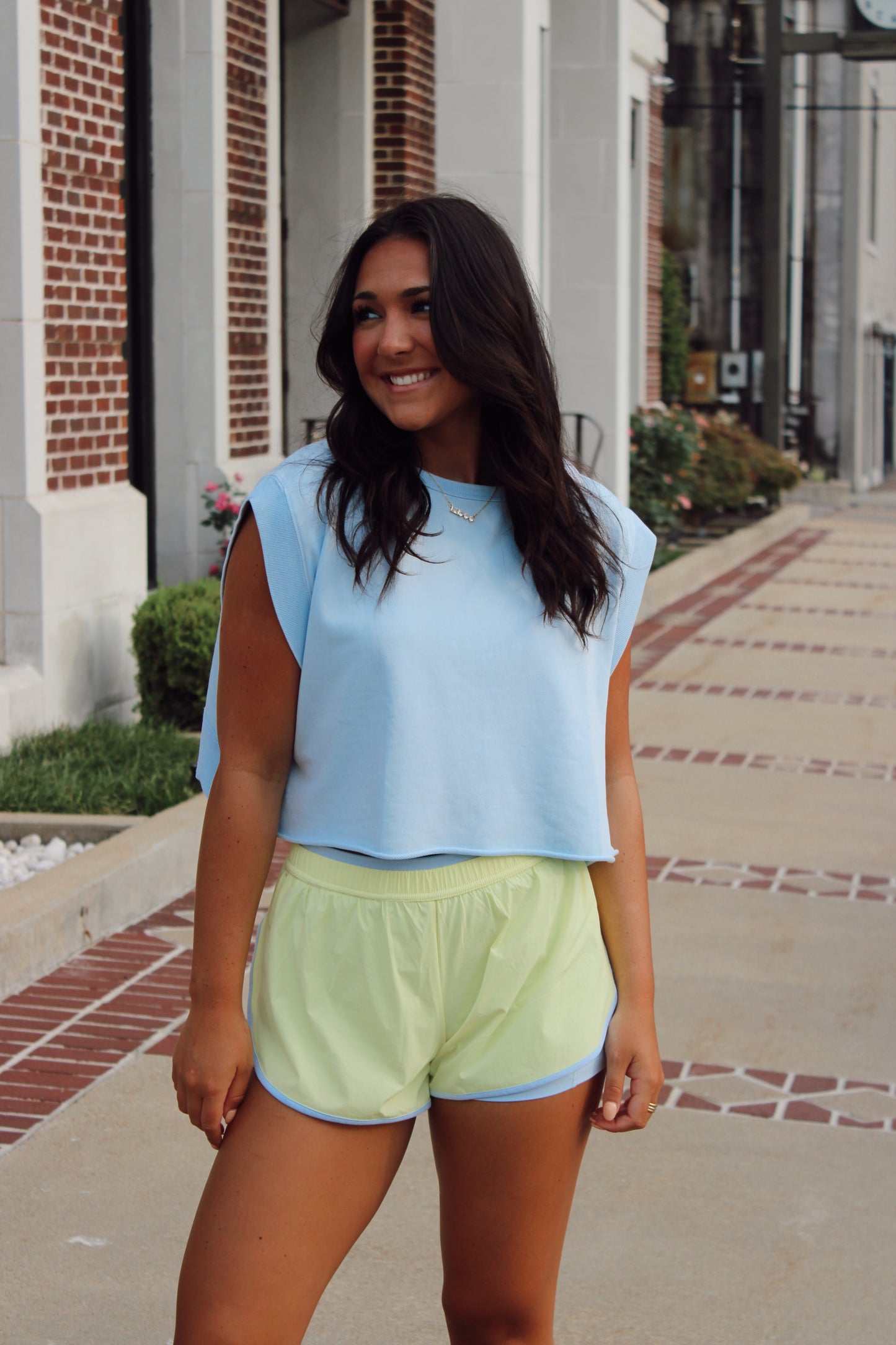 Ava Double Layer Nylon Shorts