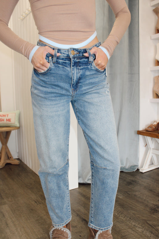 KUT Ashley High Rise Slouchy Barrel