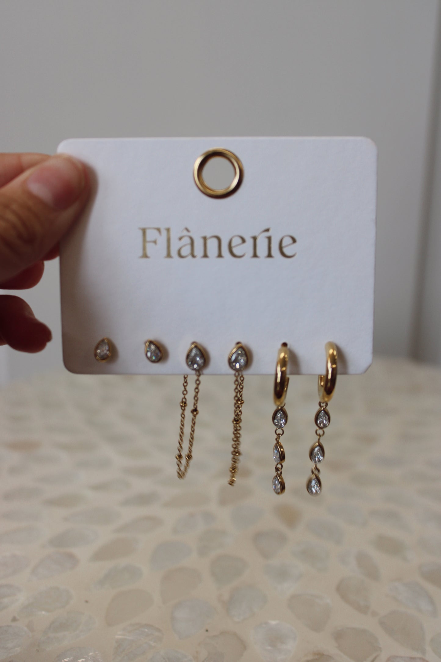 Finley Chain Drop Earring Sets