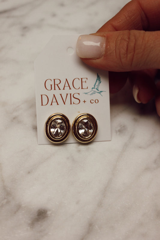 Holly Crystal Stud