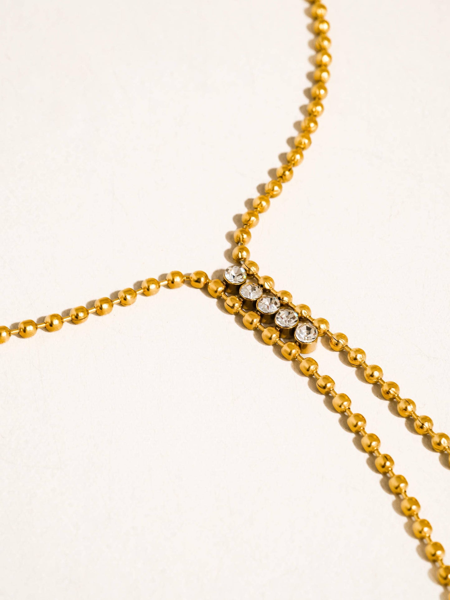 Lariat Beaded Gold Lariat Necklace