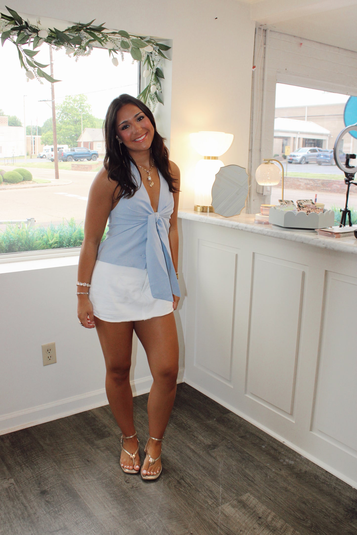 The Perfect Fit Halter Tie Top