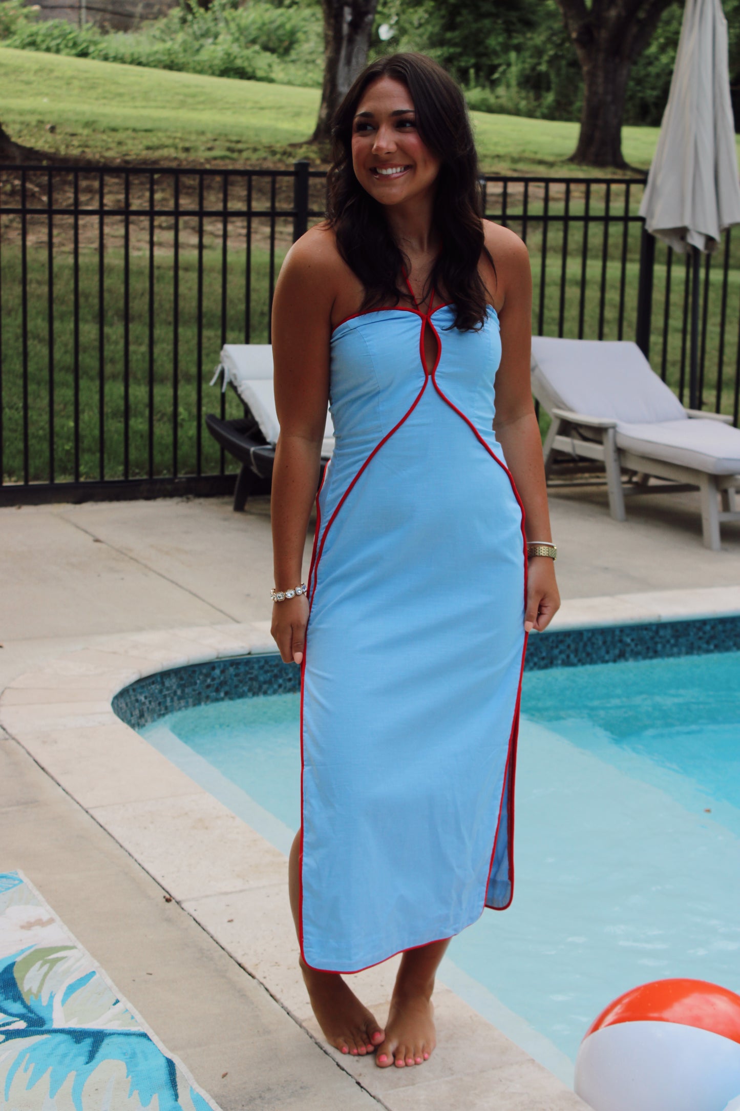 Annalee Two Toned Maxi Dress