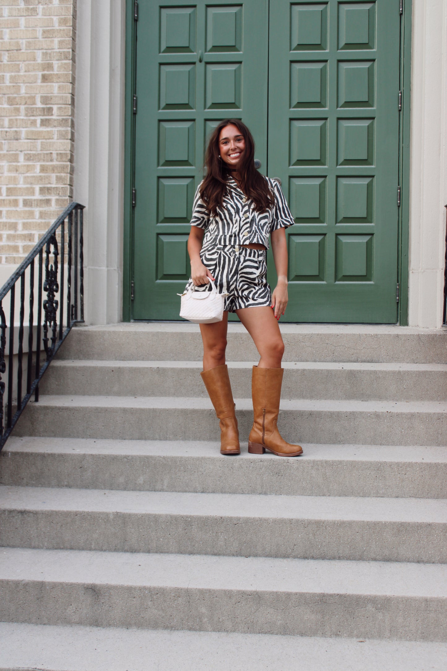 Kristen Zebra Matching Set Top