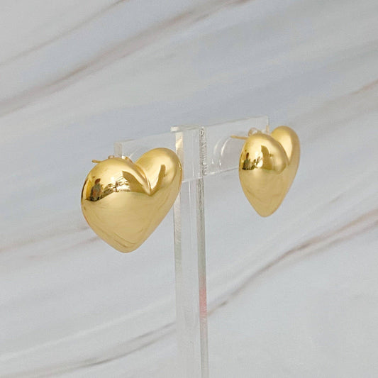 Polish My Heart Stud Earrings