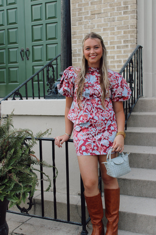 Izzie Floral Mini Skirt