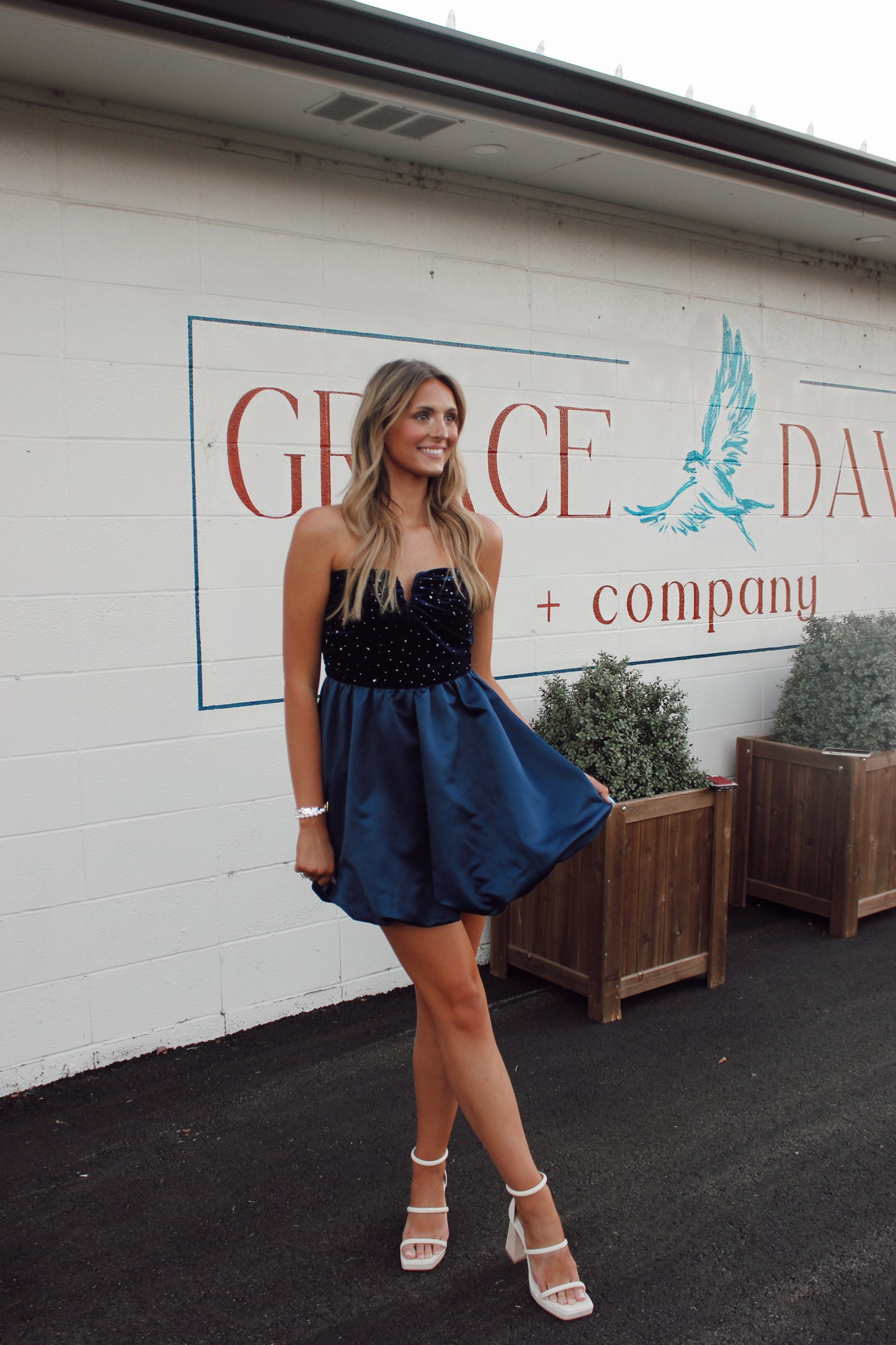 Neely Navy Mini Dress