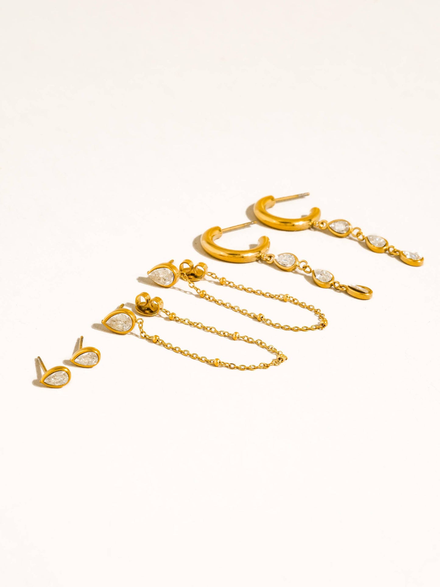 Finley Chain Drop Earring Sets