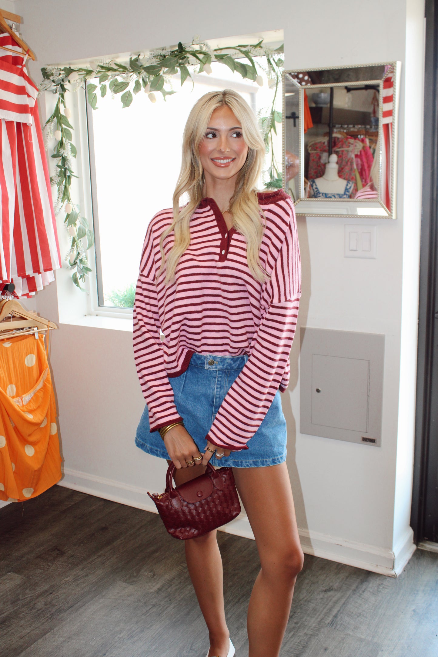 Harper Striped Henley