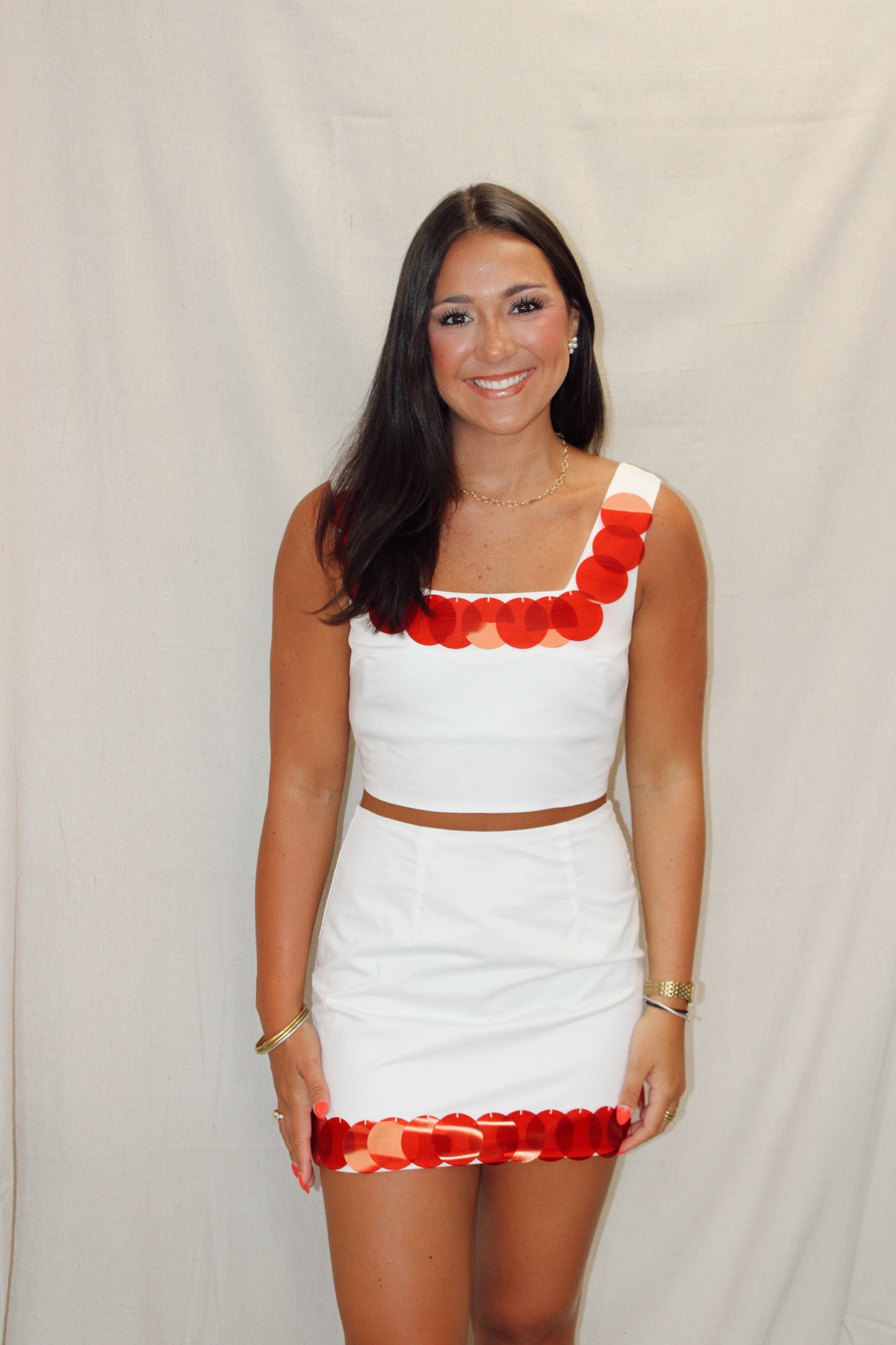 Bella Bold Sequin Trim Detail Matching Set