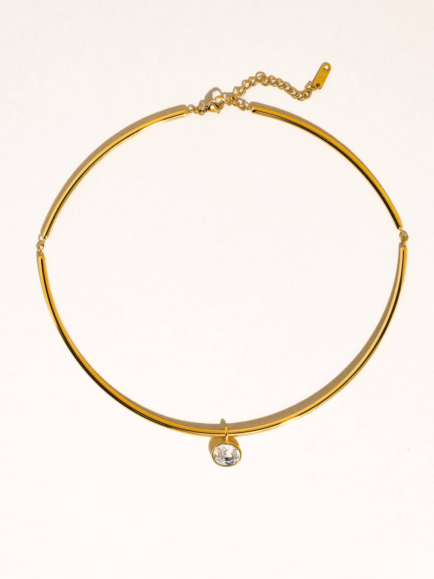 Campbell Oval 18K Gold Non-Tarnish Choker