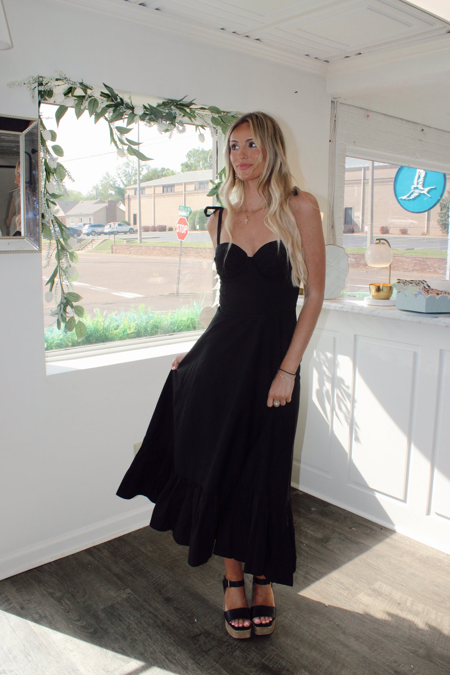 Lonnie Ruched Detail Maxi Dress